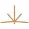 Ekena Millwork Alberta Rough Sawn Timber Gable Bracket, Western Red Cedar, 108"W x 68"H x 4"D x 4"F, 15/12 Pitch GBW108X68X0404ALB00RWR - alternate 1